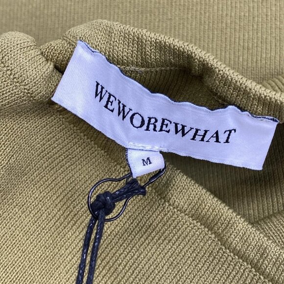 WeWoreWhat Women’s Strapless Ribbed Knit Midi Dress Size M Willow Green - Picture 5 of 10